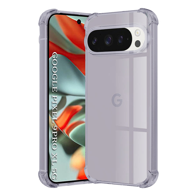 Husa de protectie Techsuit Shockproof Clear Silicone compatibil cu Google Pixel 9 Pro XL, Negru Fumuriu