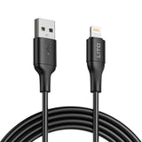 Cablu Lito (LD06L), USB to Lightning, 2.4A, PVC, 1m, Negru