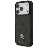 Husa de protectie Guess 4G Small and Classic Logo MagSafe (GUHMP17LP4SM4MK) compatibil cu iPhone 17 Pro, Negru