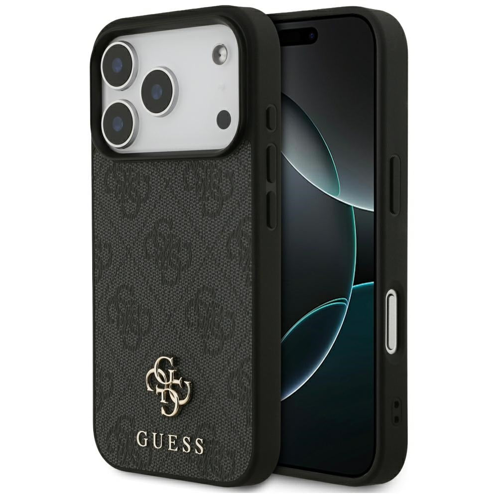 Husa de protectie Guess 4G Small and Classic Logo MagSafe (GUHMP17LP4SM4MK) compatibil cu iPhone 17 Pro, Negru