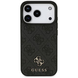 Husa de protectie Guess 4G Small and Classic Logo MagSafe (GUHMP17LP4SM4MK) compatibil cu iPhone 17 Pro, Negru