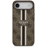 Husa de protectie Guess Hardcase 4G Printed Stripes MagSafe (GUHMP17MP4RPSW) compatibil cu iPhone 17 Air, Maro
