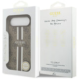 Husa de protectie Guess Hardcase 4G Printed Stripes MagSafe (GUHMP17MP4RPSW) compatibil cu iPhone 17 Air, Maro
