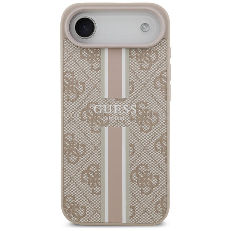 Husa de protectie Guess Hardcase 4G Printed Stripes MagSafe (GUHMP17MP4RPSP) compatibil cu iPhone 17 Air, Roz