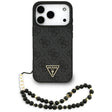 Husa de protectie Guess Hardcase 4G Triangle Logo MagSafe with Cord Strap (GUHMP17XP4TSDPPSK) compatibil cu iPhone 17 Pro Max, Negru