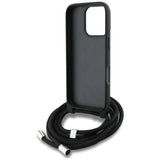 Husa de protectie Karl Lagerfeld Saffiano MagSafe Crossbody (KLHCP16LPGGRMPCG) compatibil cu iPhone 16 Pro, Gri