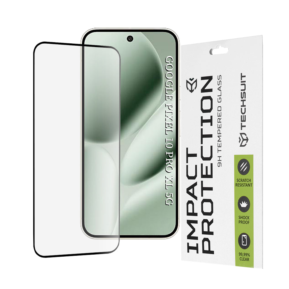 Folie de protectie Techsuit 111D Full Cover / Full Glue Glass compatibil cu Google Pixel 10 Pro XL, Negru