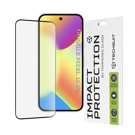 Folie de protectie Techsuit 111D Full Cover / Full Glue Glass compatibil cu Google Pixel 10, Negru