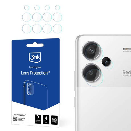 Folie de protectie 3mk Lens Protection (set de 4) compatibil cu Xiaomi Redmi Note 13 Pro+ 5G, Transparent