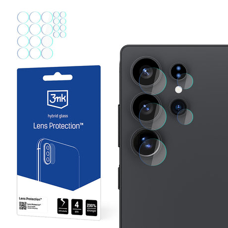 Folie de protectie 3mk Lens Protection (set de 4) compatibil cu Samsung Galaxy S25 Ultra, Transparent