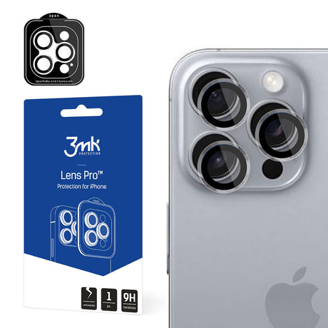 Folie de protectie 3mk Lens Protection Pro compatibil cu iPhone 16 Pro / iPhone 16 Pro Max, Transparent