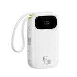Baterie externa Baseus EnerFill FC31 Qpow 3 (E0028D01), 20000mAh, USB-C/Lightning, 45W, Alb