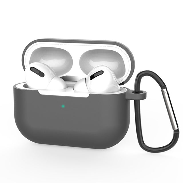 Casti Techsuit Silicone Case, for AirPods Pro 3, Smooth Ultrathin Material, Gri