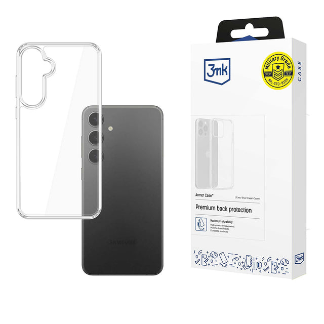 Husa de protectie 3mk Armor compatibil cu Samsung Galaxy S25, Transparent