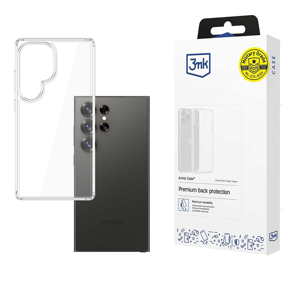 Husa de protectie 3mk Armor Case compatibil cu Samsung Galaxy S25 Ultra, Transparent