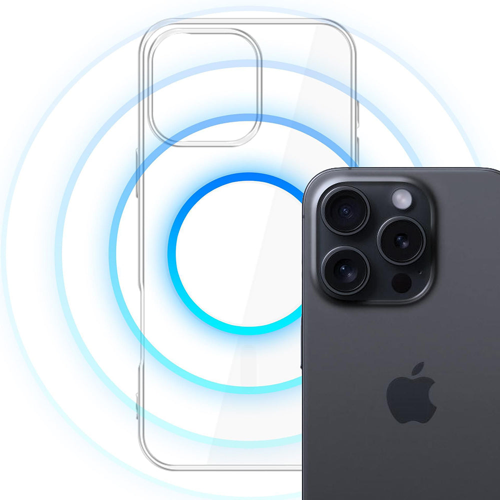 Husa de protectie 3mk Clear MagCase compatibil cu iPhone 16 Pro, Transparent