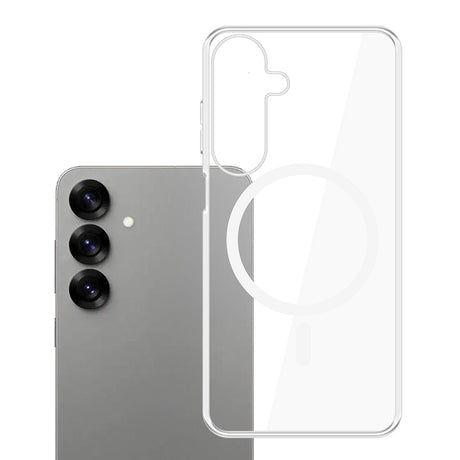 Husa de protectie 3mk Clear MagCase compatibil cu Samsung Galaxy S25, Transparent