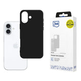 Husa de protectie 3mk Matt compatibil cu iPhone 16, Negru