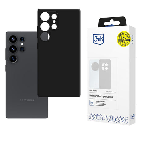 Husa de protectie 3mk Matt Pro compatibil cu Samsung Galaxy S25 Ultra, Negru