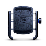 Suport 3mk Steel Bike, Aluminium, Stainless Steel, Full Safety of Phone Mounting, 60-90mm, Negru
