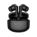 Casti Wireless, In-ear, 300mAh, USB-C, Tehnologie ANC, Control Tactil - Techsuit Audira Pro (CW1) - Black