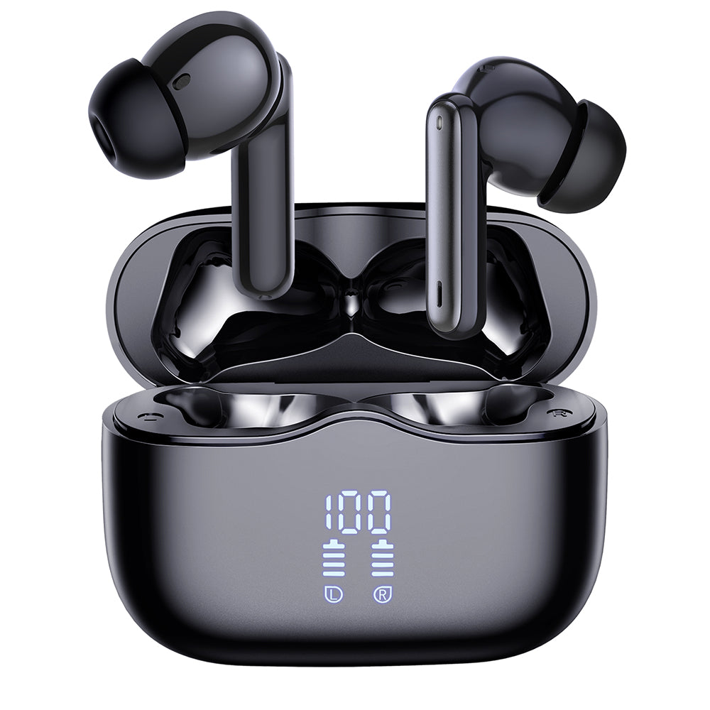 Casti Wireless, In-ear, 300mAh, ANC, ENC, 4 Mic - Techsuit VelarX One (CW2) - Black