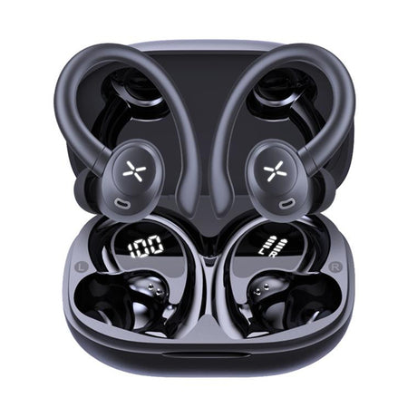Casti Wireless, In-Ear, BT5.4, 400mAh - Techsuit AirTune 100 (CW4) - Black