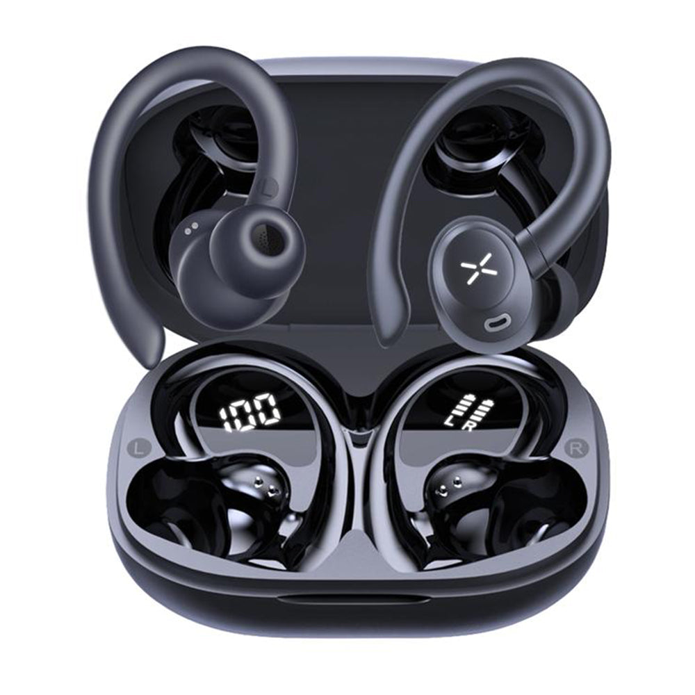 Casti Wireless, In-Ear, BT5.4, 400mAh - Techsuit AirTune 100 (CW4) - Black