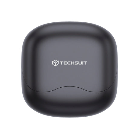 Casti Wireless Techsuit EchoFit Pro (CW5), BT5.4 ANC, Negru
