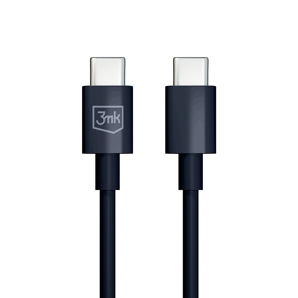 Cablu 3mk Hyper, UBS-C to USB-C, 100W, 5A, 1.2m, Negru