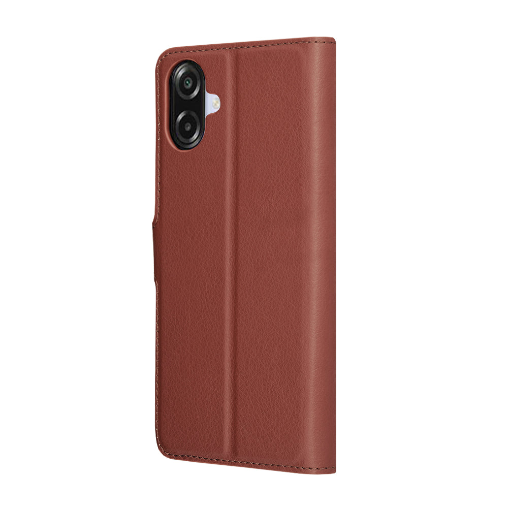 Husa de protectie Techsuit Leather Folio compatibil cu Samsung Galaxy A07 4G, Maro