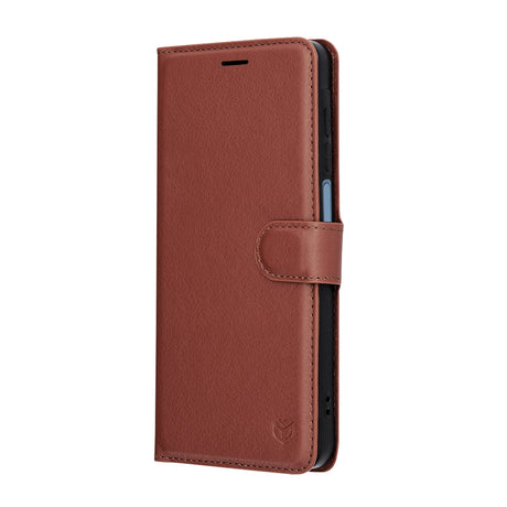 Husa de protectie Techsuit Leather Folio compatibil cu Samsung Galaxy A07 4G, Maro