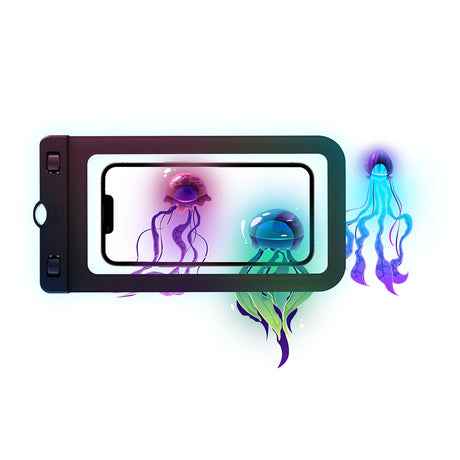 3mk Waterproof Case Hydro, PVC + ABS, Universal, IPX8, Up to 7", Negru