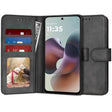 Husa de protectie Techsuit Diary Book compatibil cu Motorola Moto G56, Negru