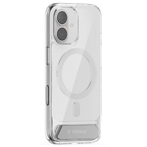 Husa de protectie Torras Pstand compatibil cu iPhone 17, Transparent