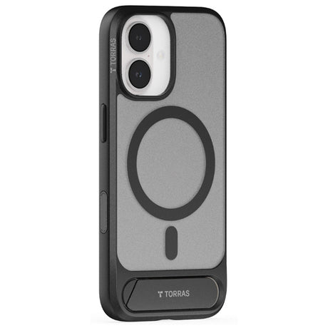 Husa de protectie Torras Pstand compatibil cu iPhone 17, Negru