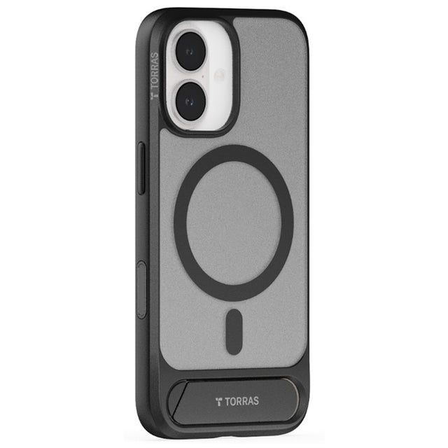 Husa de protectie Torras Pstand compatibil cu iPhone 17, Negru