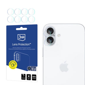 Folie de protectie 3mk Lens Protection (set de 4) compatibil cu iPhone 16, Transparent