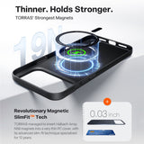 Husa de protectie Torras SlimFit MagSafe Series compatibil cu iPhone 17 Pro Max, Negru