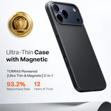 Husa de protectie Torras SlimFit MagSafe Series compatibil cu iPhone 17 Pro Max, Negru