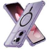Husa de protectie Techsuit Shockproof Clear Silicone MagSafe compatibil cu Oppo Reno13 F 4G / Reno13 F 5G / Reno13 FS 5G, Negru Fumuriu
