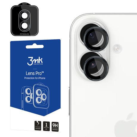 Folie de protectie 3mk Lens Protection Pro compatibil cu iPhone 17, Negru