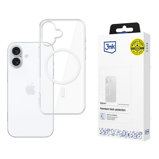 Husa de protectie 3mk MagCase compatibil cu iPhone 17, Transparent