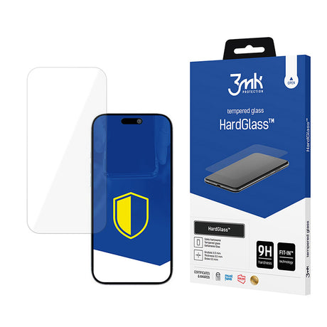 Folie de protectie 3mk HardGlass Tempered compatibil cu iPhone 17 Air, Transparent
