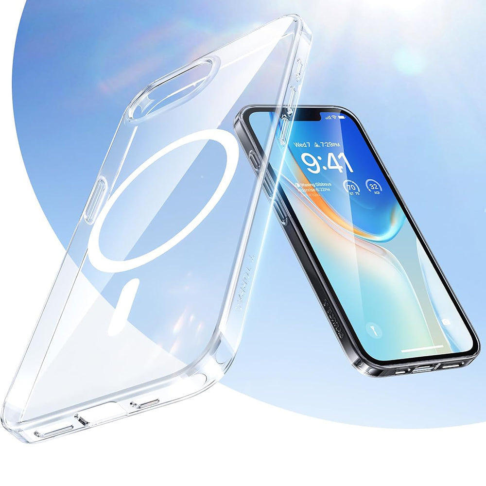 Husa de protectie Torras SlimFit MagSafe Series compatibil cu iPhone 17, Transparent