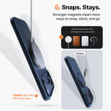 Husa de protectie Torras SlimFit MagSafe Series compatibil cu iPhone 17, Transparent