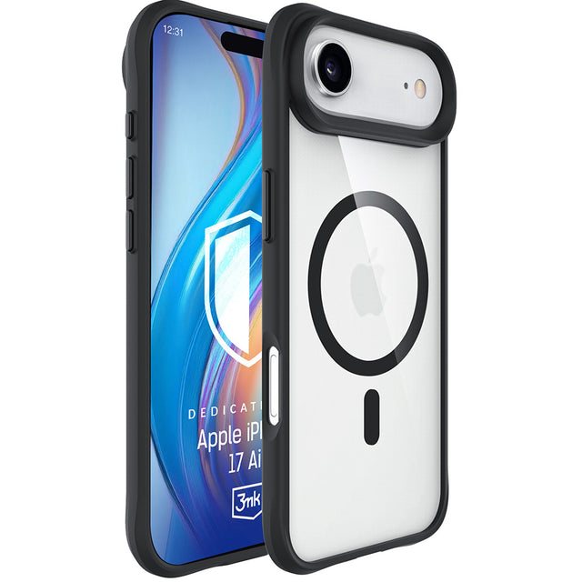 Husa de protectie 3mk Satin Armor MagCase compatibil cu iPhone 17 Air, Negru