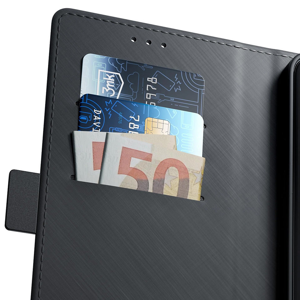Husa de protectie 3mk Wallet compatibil cu iPhone 17 Air, Negru