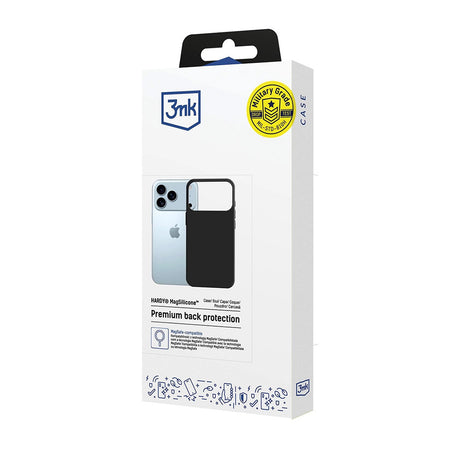 Husa de protectie 3mk Hardy MagSilicone compatibil cu iPhone 17 Pro, Grafit