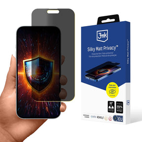 Folie de protectie 3mk Silky Matt compatibil cu iPhone 17 Pro, Privacy